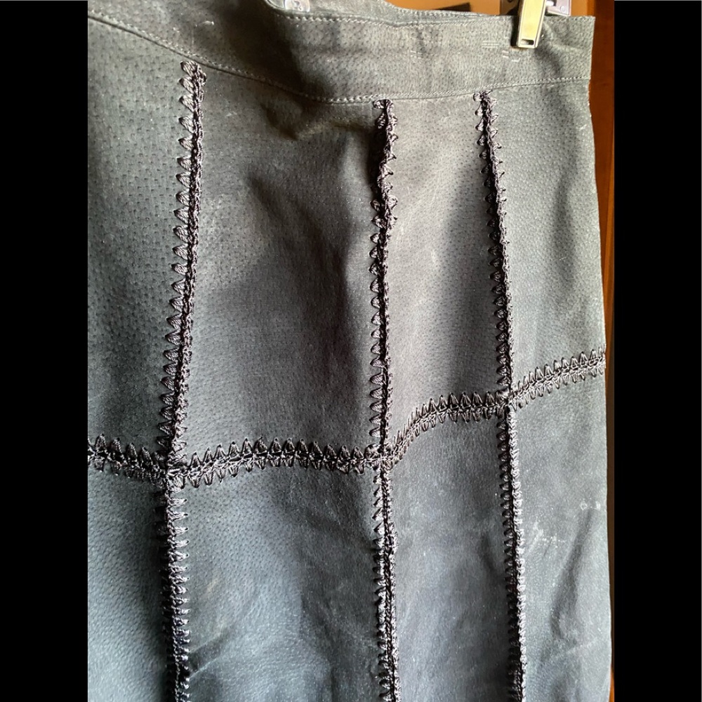 Black Leather Skirt #5 Size 12